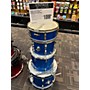 Vintage Ludwig Vintage 1960s Ludwig 4 piece Ludwig 4pc Kit W/ Snare Sparkling Blue Pearl Drum Kit Sparkling Blue Pearl