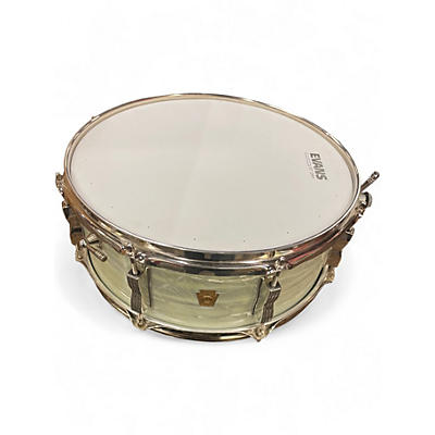 Vintage 1960s Ludwig 5.5X14 Classic Marine Pearl Drum