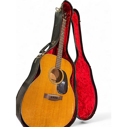 Vintage 1960s Martin 0-18T Natural Acoustic Guitar Natural