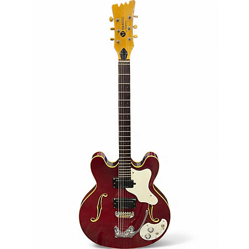 Vintage 1960s Mosrite CELEBRITY RED Hollow Body Electric Guitar RED
