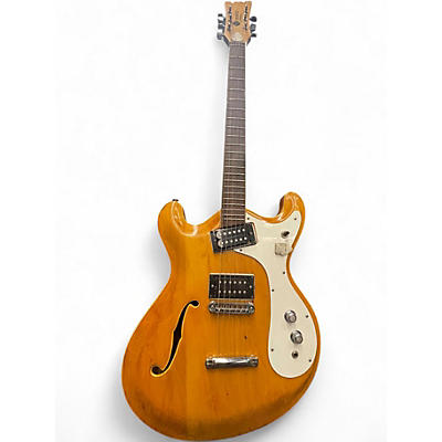 Vintage 1960s Mosrite Combo Natural Hollow Body Electric Guitar