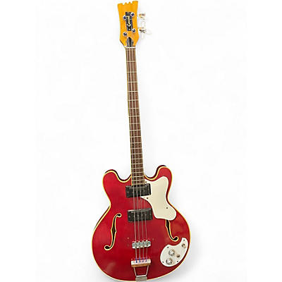 Vintage 1960s Mosrite Gospel Mark X Dakota Red Electric Bass Guitar