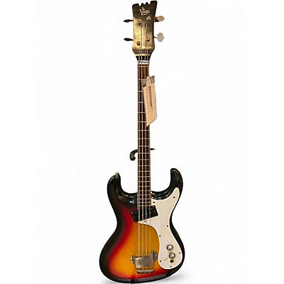 Vintage 1960s Mosrite VENTURES 4 STRING Sunburst Electric Bass Guitar