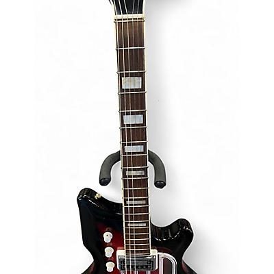 Vintage 1960s National  Westwood 75 redburst Solid Body Electric Guitar