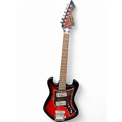 Vintage 1960s Norma EE-405-2 2 Color Sunburst Solid Body Electric Guitar