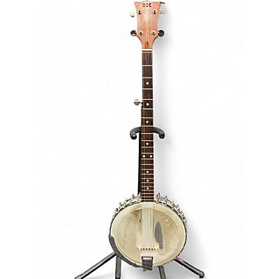 Vintage 1960s Ode LONG NECK 5 STRING BANJO Natural Banjo
