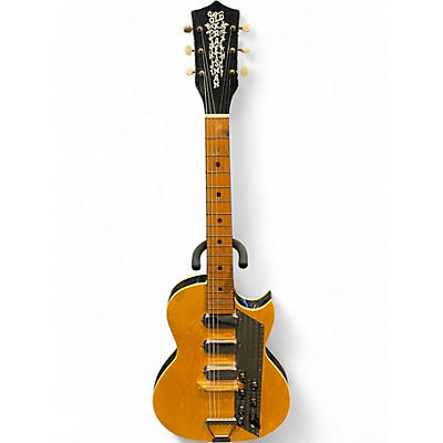 Vintage 1960s Old Kraftsman KAY VALUE LEADER 3 Antique Natural Solid Body Electric Guitar