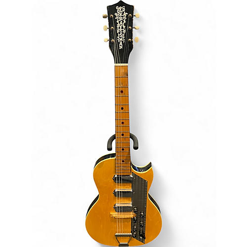 Vintage 1960s Old Kraftsman KAY VALUE LEADER 3 Antique Natural Solid Body Electric Guitar Antique Natural