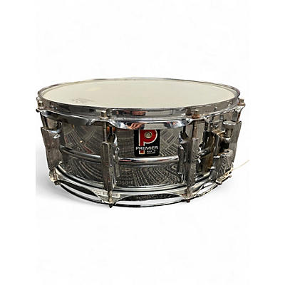 Vintage 1960s Premier 14X5.5 Steel Snare Chrome Drum
