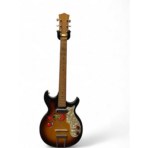 Vintage 1960s Premier Marvel Multivox 2 Color Sunburst Electric Guitar 2 Color Sunburst