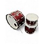 Vintage 1960s Rodgers 3 Piece 3 Piece Kit Red Drum Kit Red