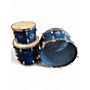 Vintage 1960s Rogers 3 Piece Holiday Blue Oyster Drum Kit Blue Oyster