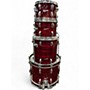 Vintage 1960s Rogers 4 Piece Holiday Red Onyx Drum Kit Red Onyx