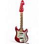 Vintage 1960s Silvertone 1436 red Solid Body Electric Guitar red