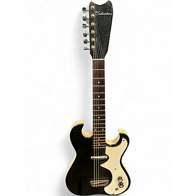 Vintage 1960s Silvertone 1448 Black Solid Body Electric Guitar