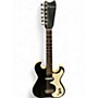 Vintage 1960s Silvertone 1448 Black Solid Body Electric Guitar Black