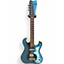 Vintage 1960s Silvertone 1448 Model W/ amp Refinished Custom Blue Solid Body Electric Guitar Refinished Custom Blue