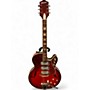 Vintage 1960s Silvertone 1454 Redburst Hollow Body Electric Guitar Redburst