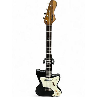 Vintage 1960s Silvertone 1960s 1442 (refin) Black Electric Bass Guitar