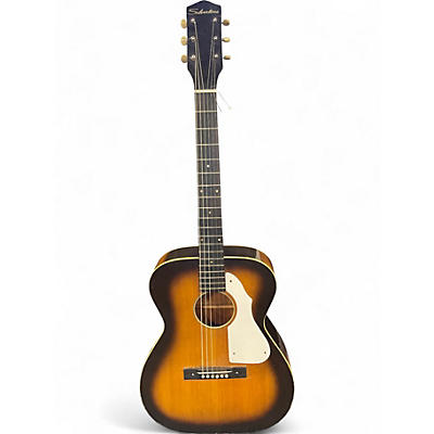 Vintage 1960s Silvertone H-621 2 Color Sunburst Acoustic Guitar