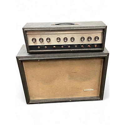 Vintage 1960s Silvertone Twin Twelve Piggyback Tube Guitar Combo Amp