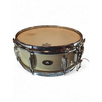 Vintage 1960s Slingerland 14in Soundking Snare White Drum