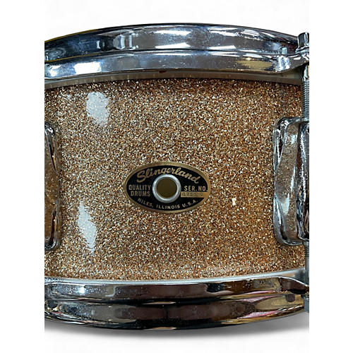 Vintage 1960s Slingerland 3 Piece STAGE BAND 3PC GOLD SPARKLE Drum Kit GOLD SPARKLE