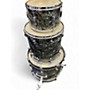 Vintage 1960s Slingerland 3 Piece Sound King Black diamond pearl Drum Kit Black diamond pearl