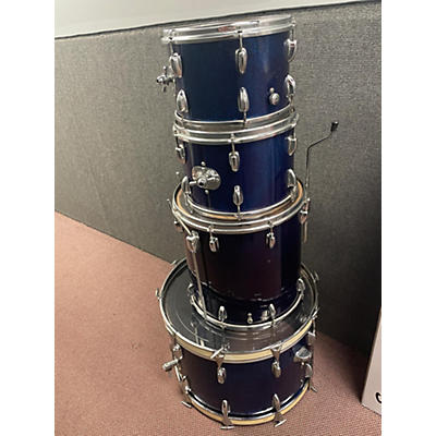 Vintage 1960s Slingerland 4 piece DRUM BLUE SPARKLE Drum Kit