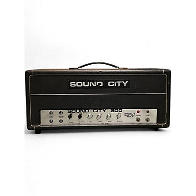Vintage 1960s Sound City 200 Mark 3 Tube Bass Amp Head