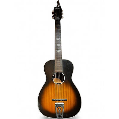 Vintage 1960s Stella 59 T Tobacco Sunburst Acoustic Guitar