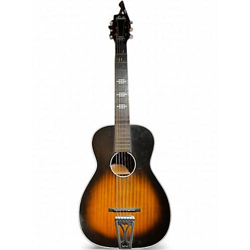 Vintage 1960s Stella 59 T Tobacco Sunburst Acoustic Guitar Tobacco Sunburst