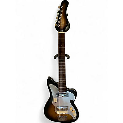 Vintage 1960s Teisco Audition Sunburst Solid Body Electric Guitar