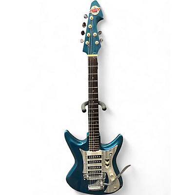 Teisco Vintage 1960s Teisco Del Rey ET-460 Lake Placid Blue Solid Body Electric Guitar