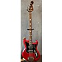 Vintage Teisco Vintage 1960s Teisco EB-120 Red Electric Bass Guitar Red