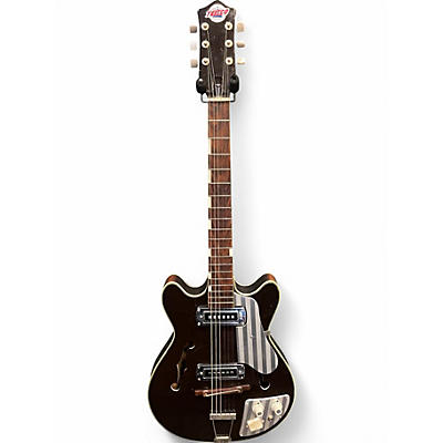 Vintage 1960s Teisco EP9 Brown Hollow Body Electric Guitar