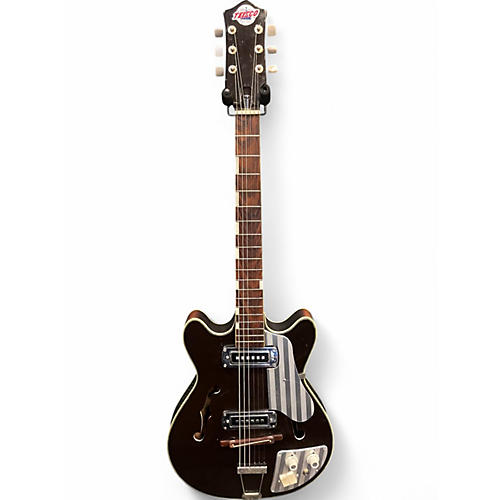 Vintage 1960s Teisco EP9 Brown Hollow Body Electric Guitar Brown