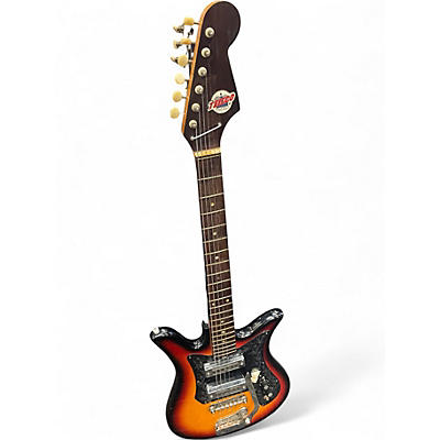 Vintage 1960s Teisco ET-200 Sunburst Solid Body Electric Guitar