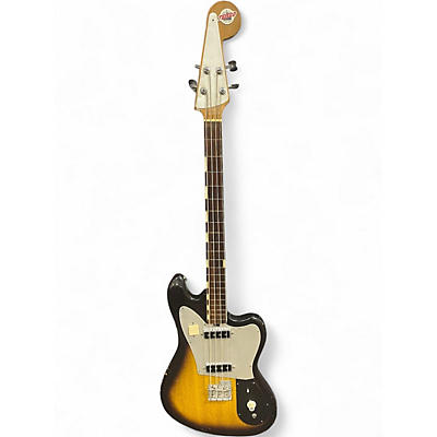 Vintage 1960s Teisco NB-4 EB-200 Sunburst Electric Bass Guitar