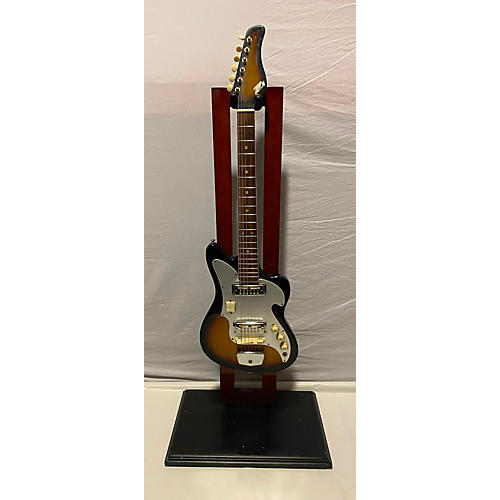 トップス vintage ozone guitar design halterneck Vintage 1960s Tiesco Zenon Sunburst Solid Body Electric