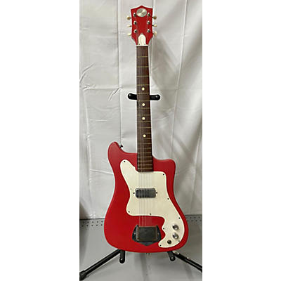 Vintage 1960s Truetone\kay K100 Fiesta Red Solid Body Electric Guitar