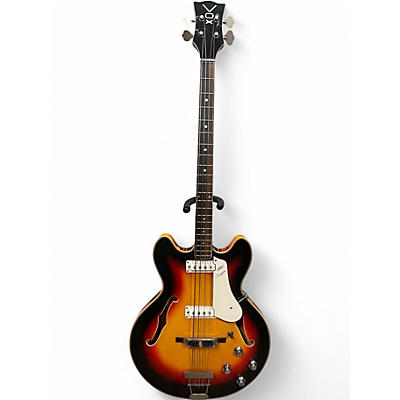 Vintage 1960s VOX COUGAR BASS SUNBURST Electric Bass Guitar