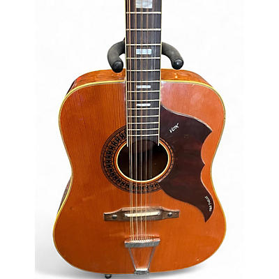 Vintage 1960s VOX FOLK TWELVE NATURAL 12 String Acoustic Guitar