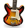 Vintage 1960s VOX SUPER LYNX DELUXE Sunburst Hollow Body Electric Guitar Sunburst