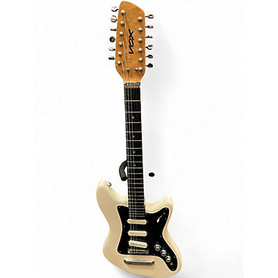 Vintage 1960s VOX TEMPRST XII WHITE Solid Body Electric Guitar