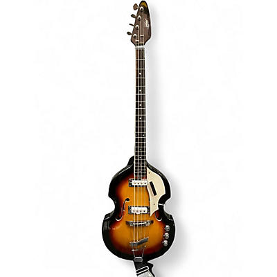 Vintage 1960s VOX v-250 Desert Burst Electric Bass Guitar