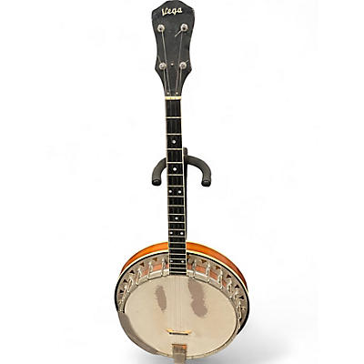 Vintage 1960s Vega Wonder Tenor Natural Banjo