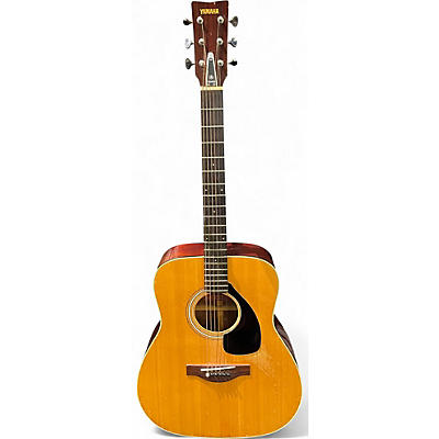Vintage 1960s Yamaha FG180 Natural Acoustic Guitar