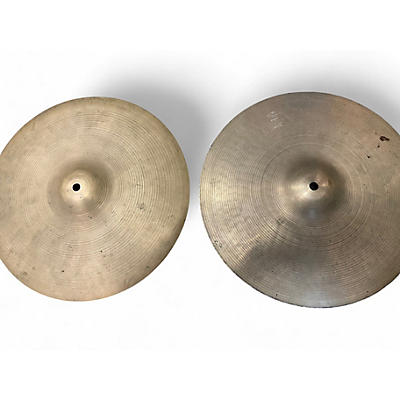 Vintage 1960s Zildjian 14in A Series Hi Hat Pair Cymbal