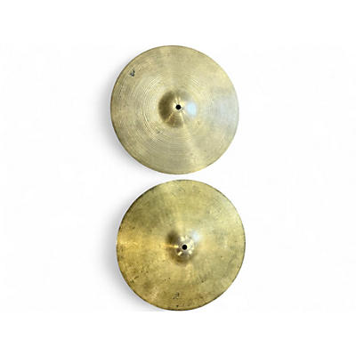 Vintage 1960s Zildjian 14in Avedis Hi Hat Pair Cymbal